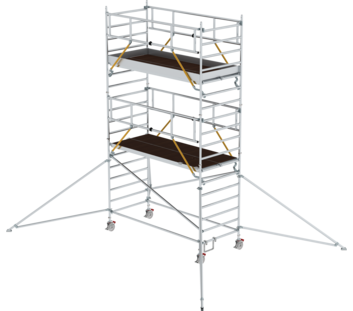 Éch. roul. SG 3,00x1,35 m av stab. & PF x2, H. PF 4,47 m | © MUNK GmbH
