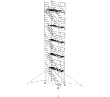 Mob. scaf. SG 2,45x1,35 m,incl. asc/outr.pf H=10,35 m | © MUNK GmbH