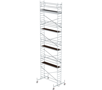 Mob.scaff. 0.75x3.0m chass.bar,pf H=9.45m | © MUNK GmbH