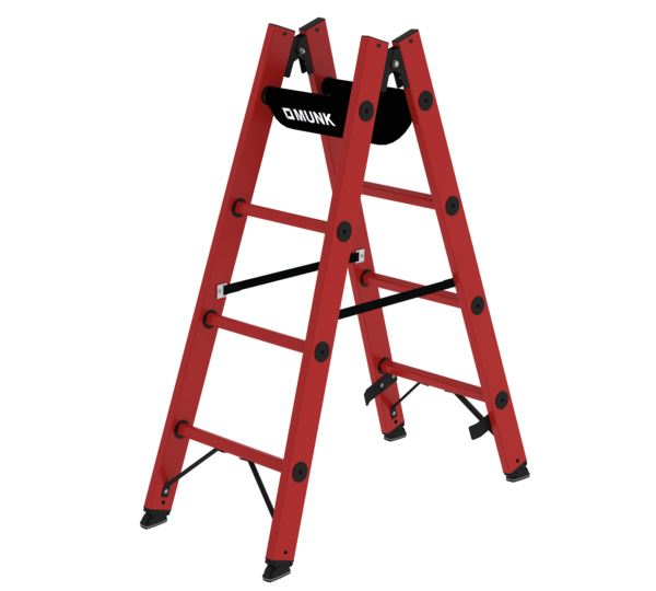 Sprossen-Stehleiter GFK, 2x4 Sprossen | © MUNK GmbH