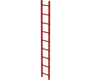 Shaft ladder RFG 300 mm clear width, 9 rungs | © MUNK GmbH
