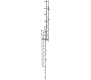 Multi.fl. vertical ladder w.bk prot.gal.st.15.48m | © MUNK GmbH