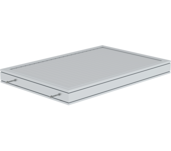 Plattform Aluminium geriffelt 1260x850 mm | © MUNK GmbH