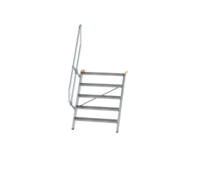 Stairs 60° step width 1,000 mm, 5 steps, gr. alu | © MUNK GmbH