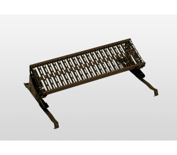 Standing grille 800x250 mm brown | © MUNK GmbH
