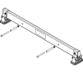 nivello-Traverse 0,90 m, entraxe 432 mm, hauteur des montants 73 mm | © MUNK GmbH