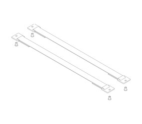 Gurtband mit Befestigungsplatten Länge 467 mm 1 Satz = 2 Stück, inkl. Nieten | © MUNK GmbH