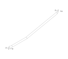 Drawing: Step bracing on a landing staircase, side view | © MUNK GmbH