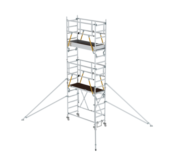 Échaf. pliant SG 1,80x0,75 m, av stab., ht. PF 4,04 m | © MUNK GmbH