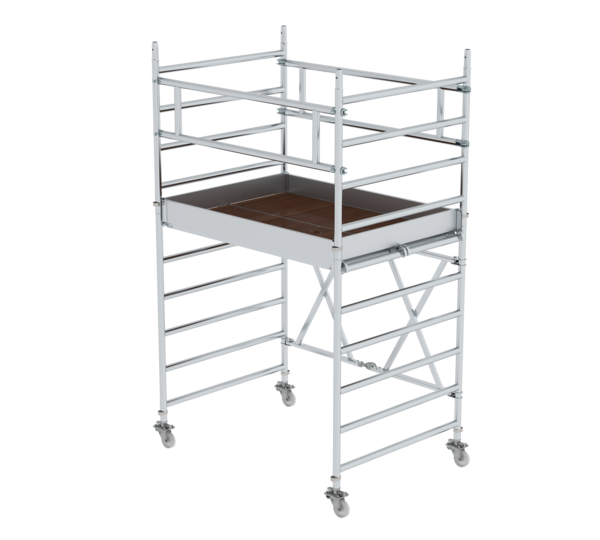 Échaf. pliant 1,35x,1,80m, av stab., ht. PF 1,80 m | © MUNK GmbH