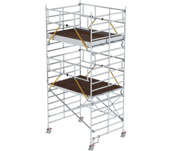 Échaf. pliant avec 3 PF et haut. de travail 6,47 m | © MUNK GmbH