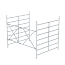 Cadre pliant, 4 roul. or. & frein arr. échaf. 1,9m | © MUNK GmbH