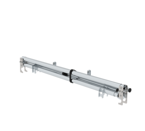 Montage-Sicherungs-Geländer teleskopierbar, geklappt | © MUNK GmbH