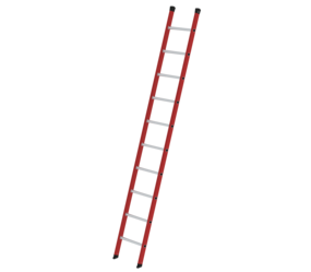 Straight ladder RFG/alu w/o stab., 10 rungs | © MUNK GmbH