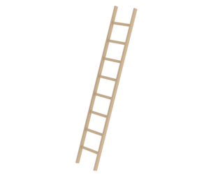 Straight ladder wood w/o stabiliser, 8 rungs | © MUNK GmbH
