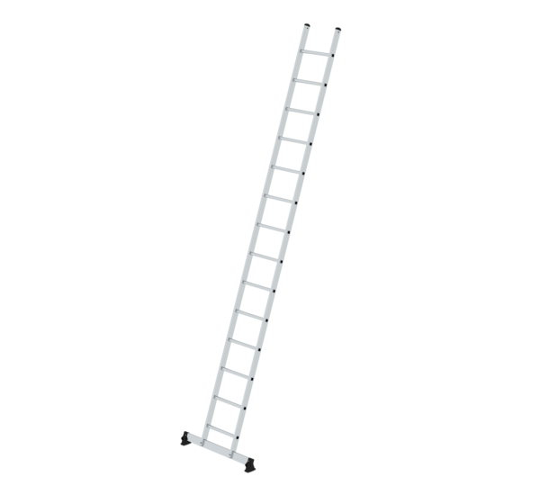 Straight ladder w. nivello stabiliser, 14 rungs | © MUNK GmbH