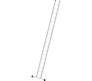 Straight ladder w. nivello stabiliser, 18 rungs | © MUNK GmbH