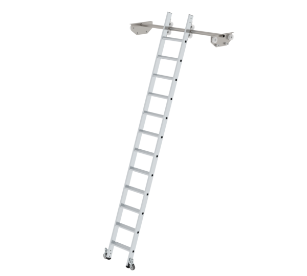 Shelf ladder mobile for double shelf, 12 steps | © MUNK GmbH