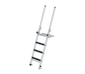 Step ladder for excavation pits with foldable exit rails, 4 steps | © MUNK GmbH