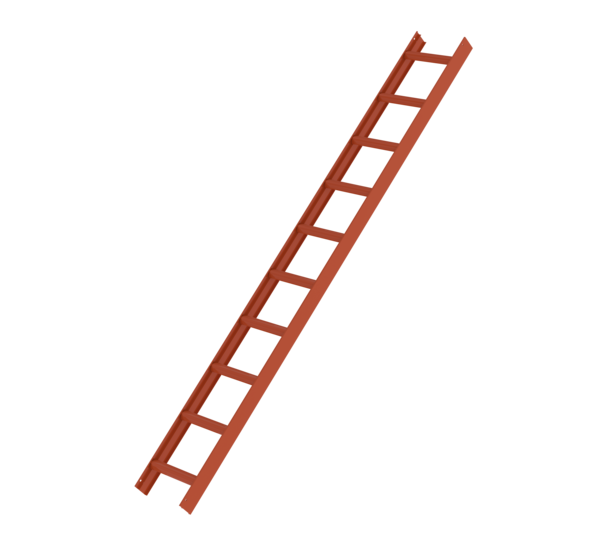 Échelle de toit, rouge, 10 barreaux | © MUNK GmbH