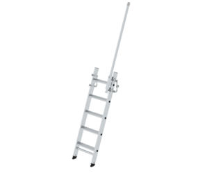 Stufen-Anlegeleiter LKW mit Ausstiegsholm rechts | © MUNK GmbH