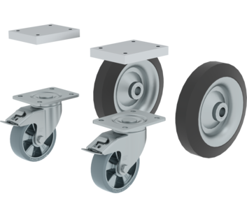 Roulettes électriquement conductrices pour échelle de camion-citerne | © MUNK GmbH