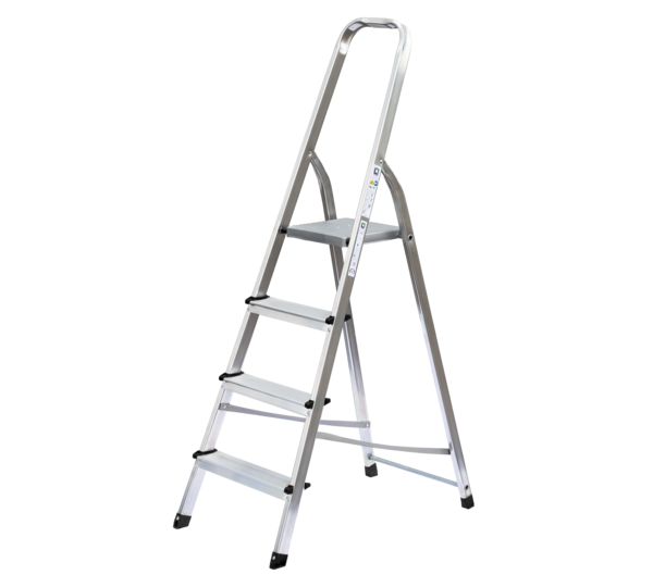 Household ladder, single-sided access, 4 steps | © MUNK GmbH
