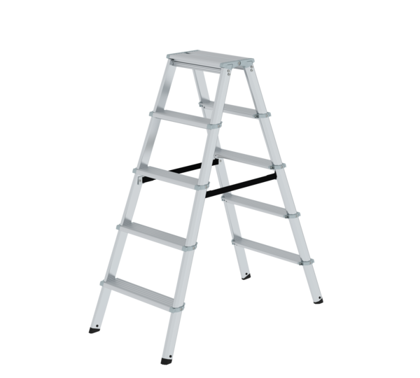 ML double-sided step ladder, 2-sided acc., 2x5 st | © MUNK GmbH