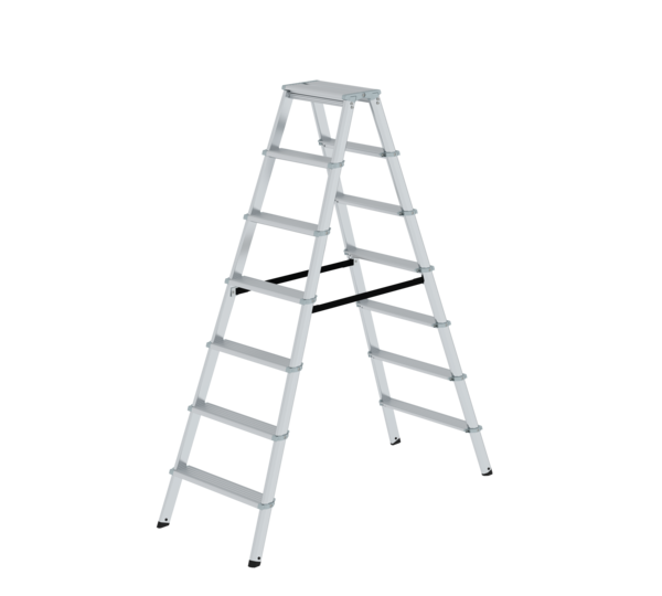 ML double-sided step ladder, 2-sided acc., 2x7 st | © MUNK GmbH