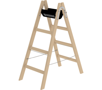 Sprossen-Stehleiter Holz, 2x4 Sprossen | © MUNK GmbH