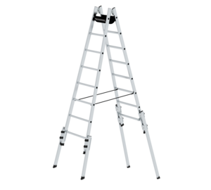 Échelle double en aluminium 2 x 8 barreaux | © MUNK GmbH