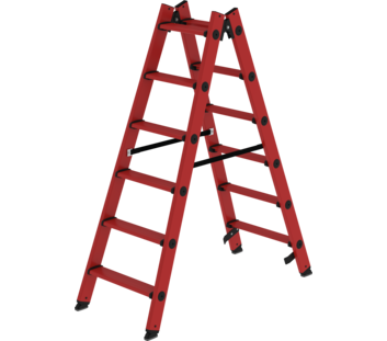 Stufen-Stehleiter GFK beids., 2x6 St. | © MUNK GmbH