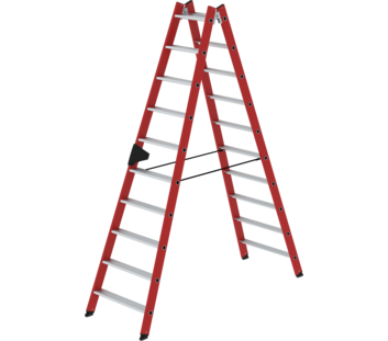 Double-sided ladder, 2-sid. acc.RFG/alu 2x10 steps | © MUNK GmbH