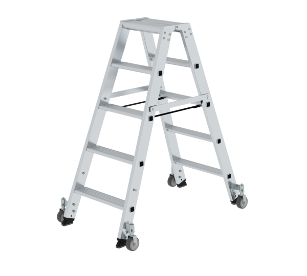 Double-sided ladder, 2-sided acc w.castors 2x5 st. | © MUNK GmbH