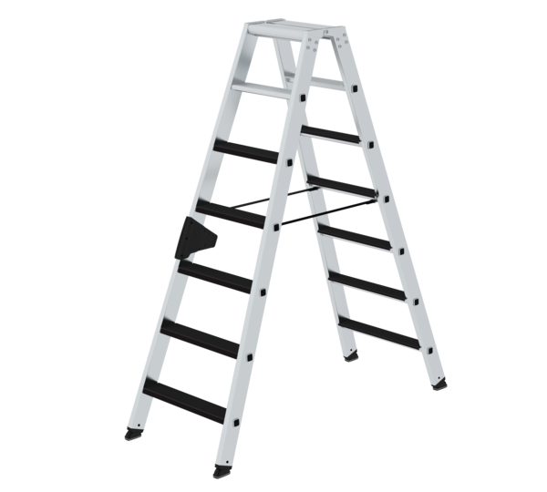 Double-sided ladder, 2-sid. acc.w.clip-step,2x7 st | © MUNK GmbH
