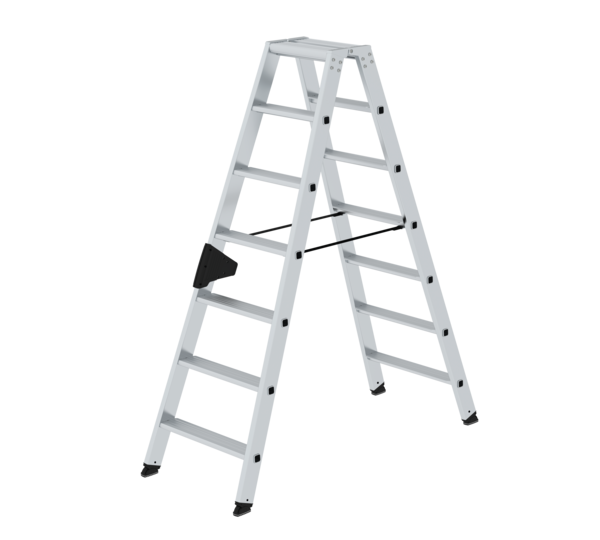 Double-sided step ladder, 2-sided access,2x7 steps | © MUNK GmbH