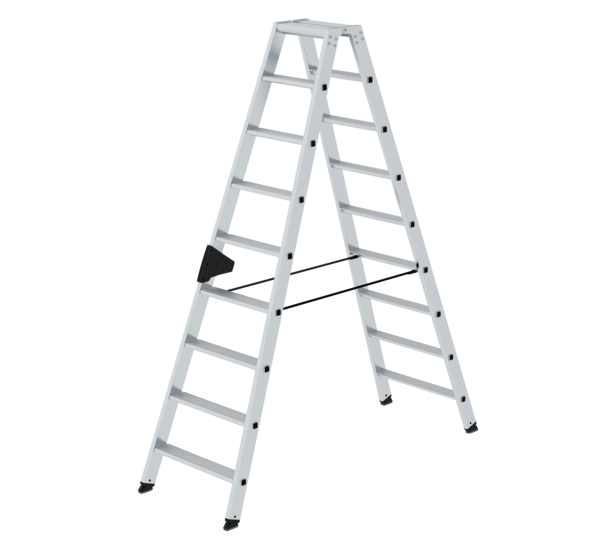 Double-sided step ladder, 2-sided access,2x9 steps | © MUNK GmbH