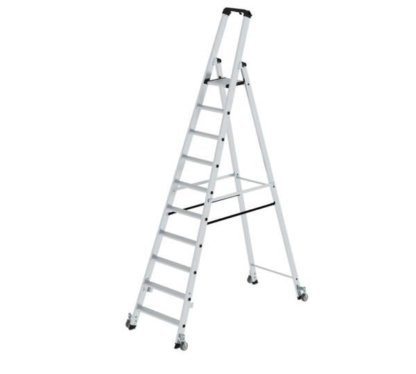 Échelle double 1 côté avec roulettes 10 marches | © MUNK GmbH