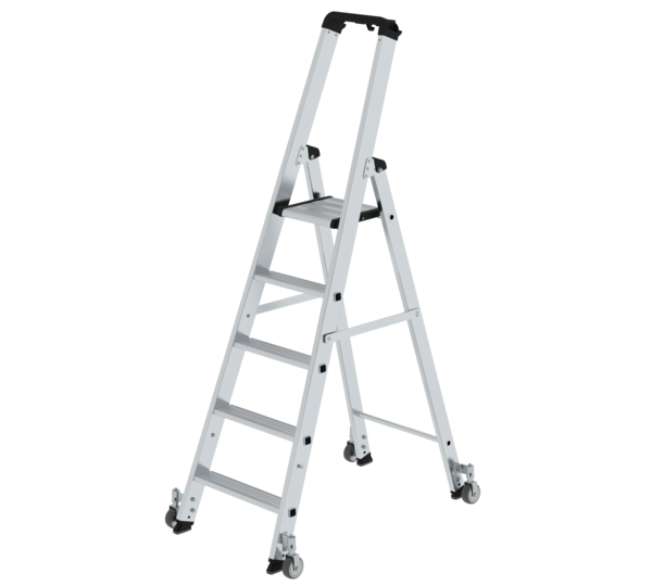 Échelle double 1 côté avec roulettes 5 marches | © MUNK GmbH