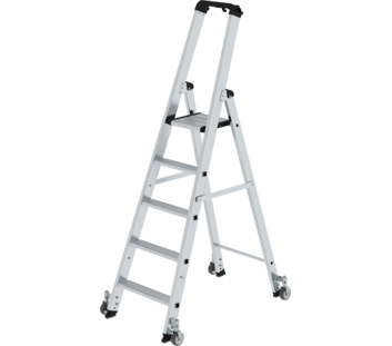 2-sided ladder, 1-sided access w. castors, 5 st. | © MUNK GmbH