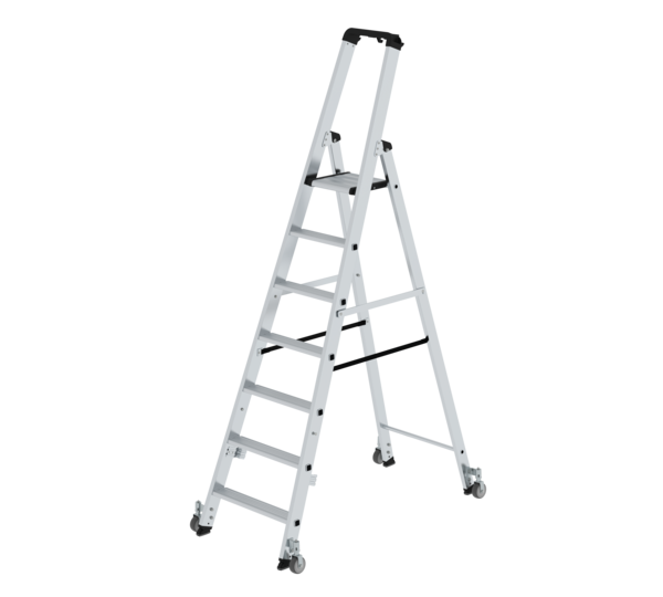 2-sided ladder, 1-sided access w. castors, 7 st. | © MUNK GmbH