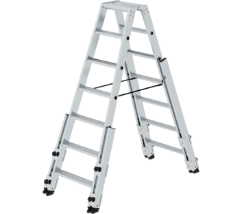 Stufen-Stehleiter treppengängig 2x7 Stufen | © MUNK GmbH
