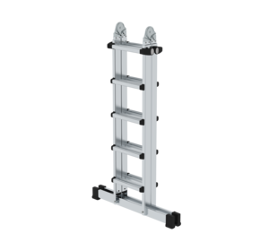 Teleskopleiter 4-teilig mit Traverse, 4x5 Sprossen | © MUNK GmbH