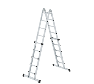 Teleskopleiter 4-teilig mit Traverse, 4x5 Sprossen | © MUNK GmbH