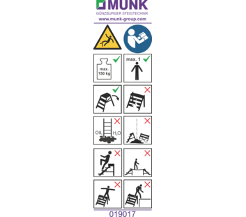 Autocollant avec instructions d’utilisation | © MUNK GmbH