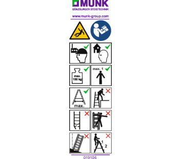 Autocollants avec consignes d'utilisation | © MUNK GmbH
