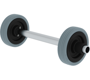 Laufrolleneinheit kompl. f. Schiebe-Seilzugleitern | © MUNK GmbH