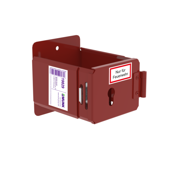 Feuerwehrleiterhalter Stufe für kundenseitigen Schließzylinder | © MUNK GmbH