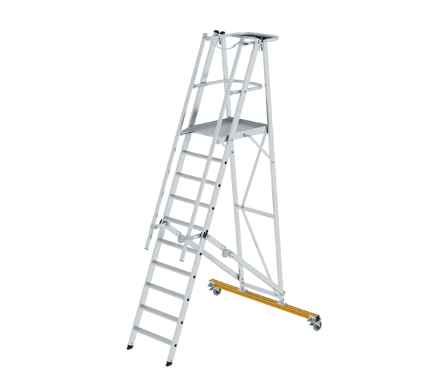 Plattformleiter klappbar und fahrbar, 10 Stufen | © MUNK GmbH