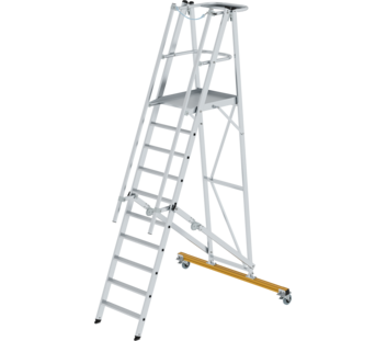 Platform ladder, folding and mobile, 10 steps | © MUNK GmbH